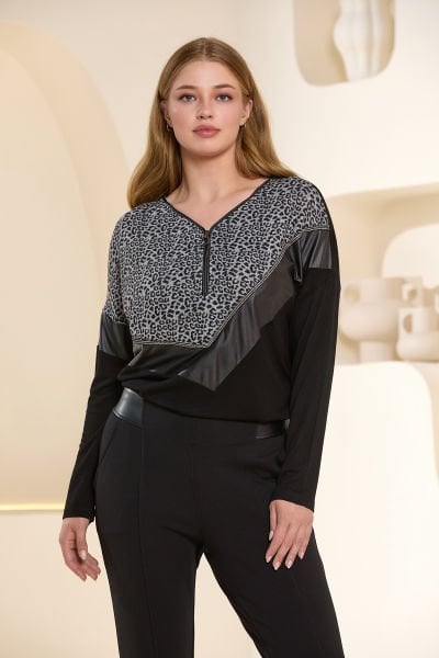 Leopar Desen Deri Detay Spor Takım Cossy by Aqua 25335