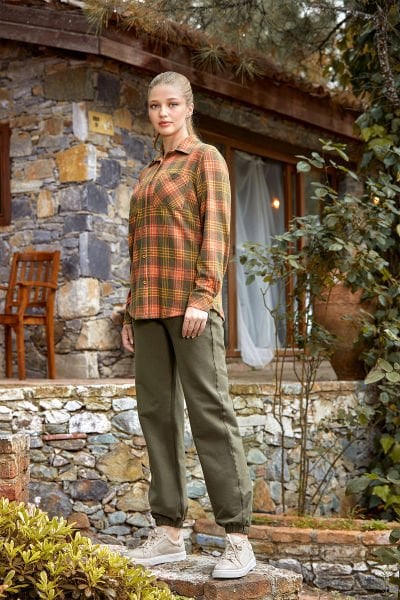 Ekose Desen Gömlekli Takım CossybyAqua 24060