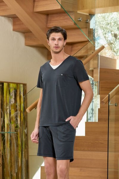 Kısa Kol Pijama Şort Takım CossybyAqua 25903