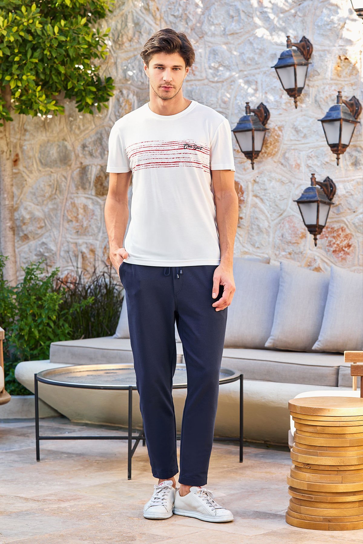 Kısa Kol Erkek Spor 2'li Takım CossybyAqua 25937