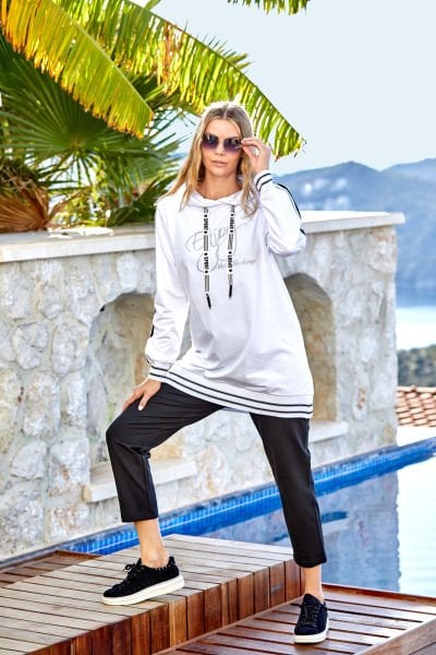 Kapüşonlu Tesettür Spor Eşofman Takımı CossybyAqua 24841