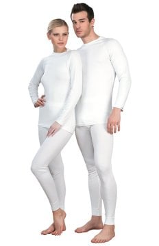 AQUA CM2509 THERMAL UZUN KOL SIFIR YAKA T-SHIRT UNISEX