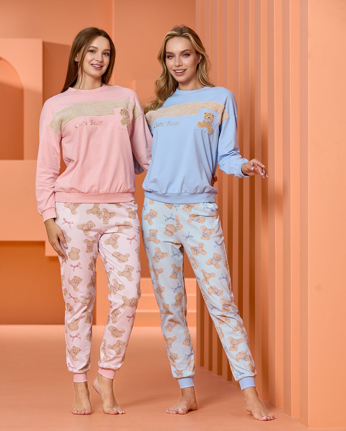 Sevimli Baskı Detay Pijama Takım CossybyAqua 25025