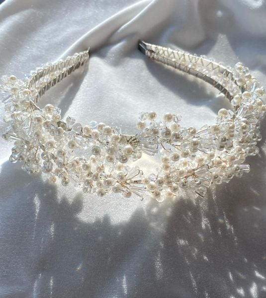 Kristal Saçaklı İkili Taç