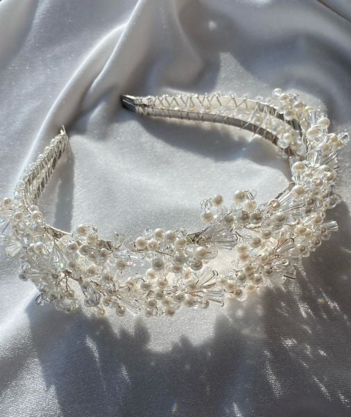 Kristal Saçaklı İkili Taç