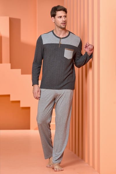 Uzun Kol Pijama Takımı CossybyAqua 25405