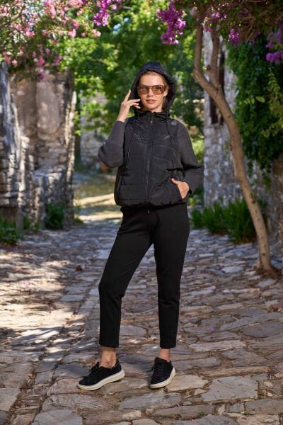 Kapüşonlu Kadın Spor Eşofman Takımı CossybyAqua 26012