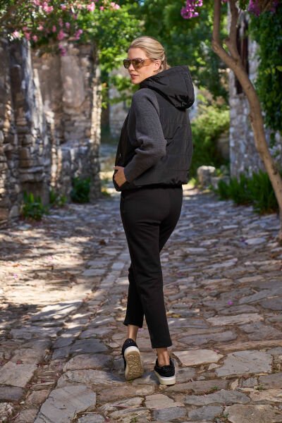 Kapüşonlu Kadın Spor Eşofman Takımı CossybyAqua 26012