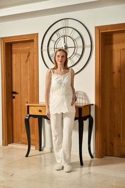 Fistolu Lohusa 3'lü Pijama Takımı CossybyAqua 26641