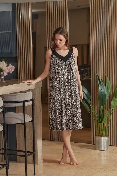 Kolsuz Rahat Kalıp Büyük Beden Ev Elbisesi CossybyAqua 26686