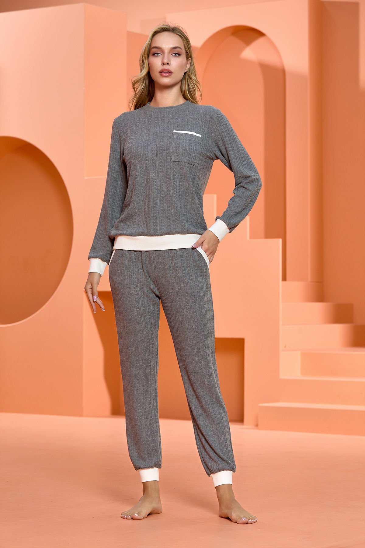 Uzun Kol Pijama Takım CossybyAqua 25069