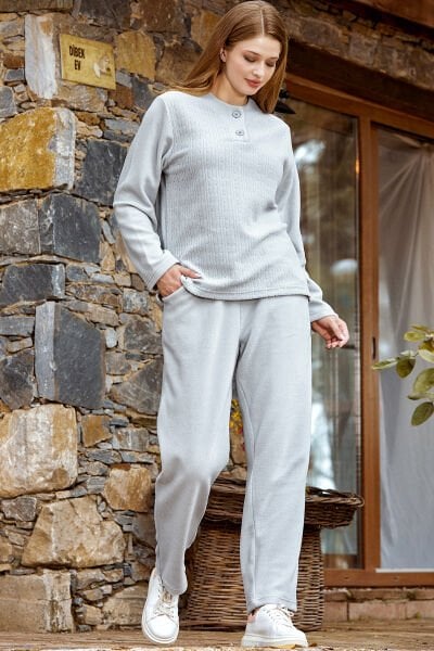 Polar Pijama Takımı CossybyAqua 24062 44 - BEJMELANJ