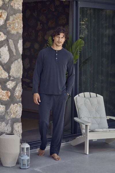 Uzun Kol Erkek Pijama Takımı CossybyAqua 27431