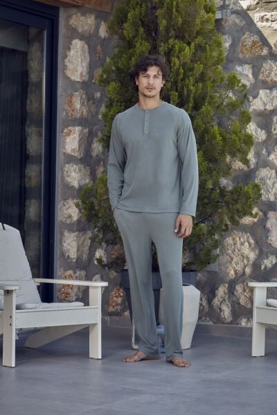 Uzun Kol Erkek Pijama Takımı CossybyAqua 27431