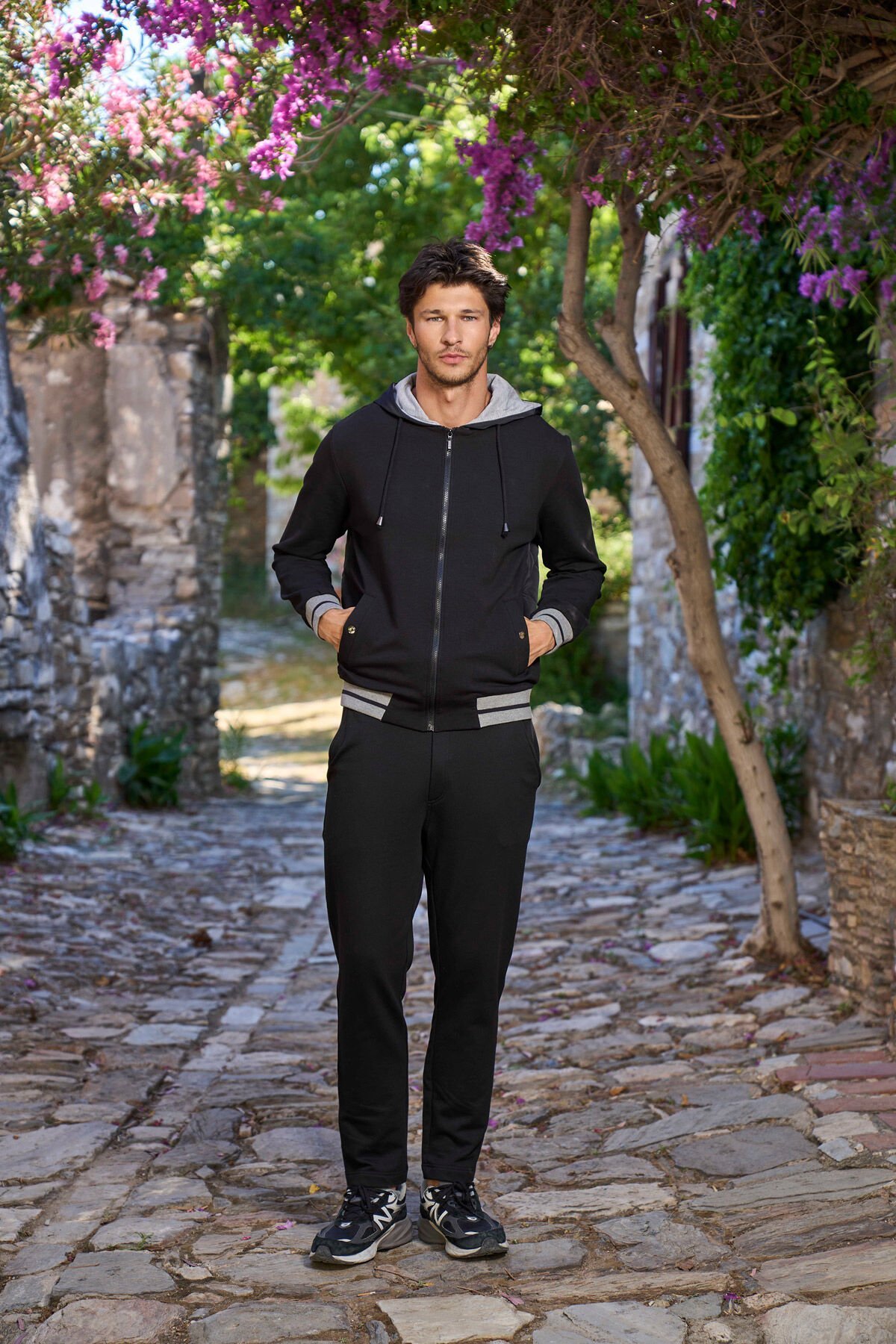 Kapüşonlu Erkek Eşofman Takımı CossybyAqua 26180