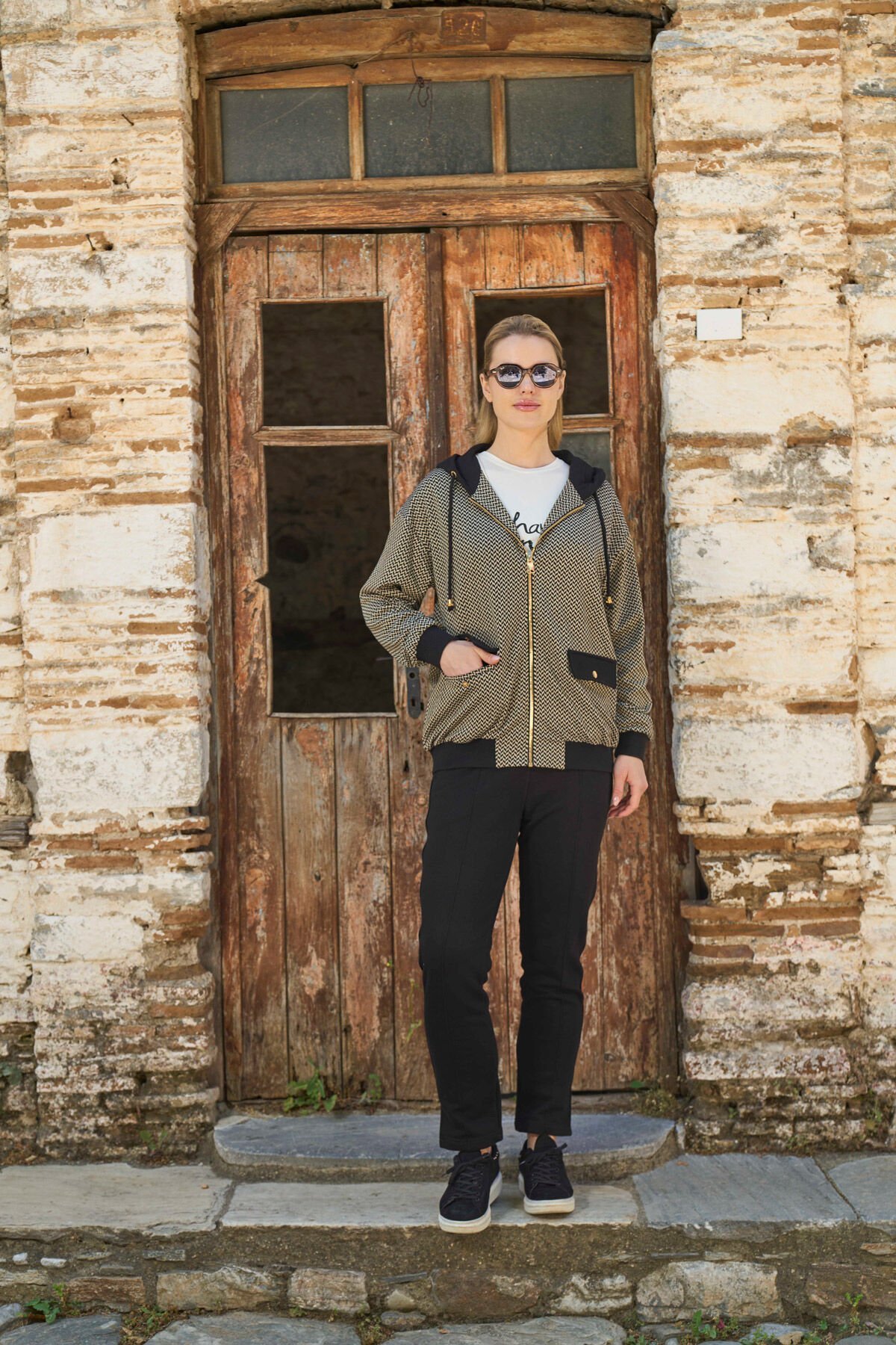 Kapüşonlu Spor Eşofman Takımı CossybyAqua 26019