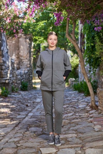 Kapüşonlu Kadın Eşofman Takım CossybyAqua 26014