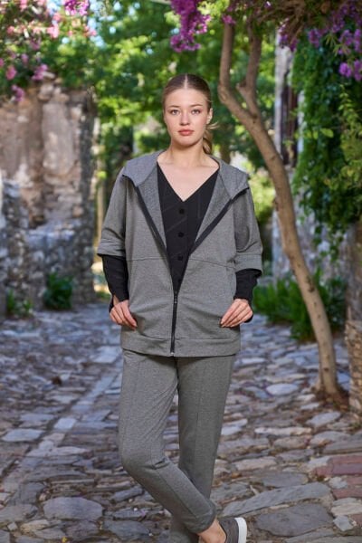 Kapüşonlu Kadın Eşofman Takım CossybyAqua 26014