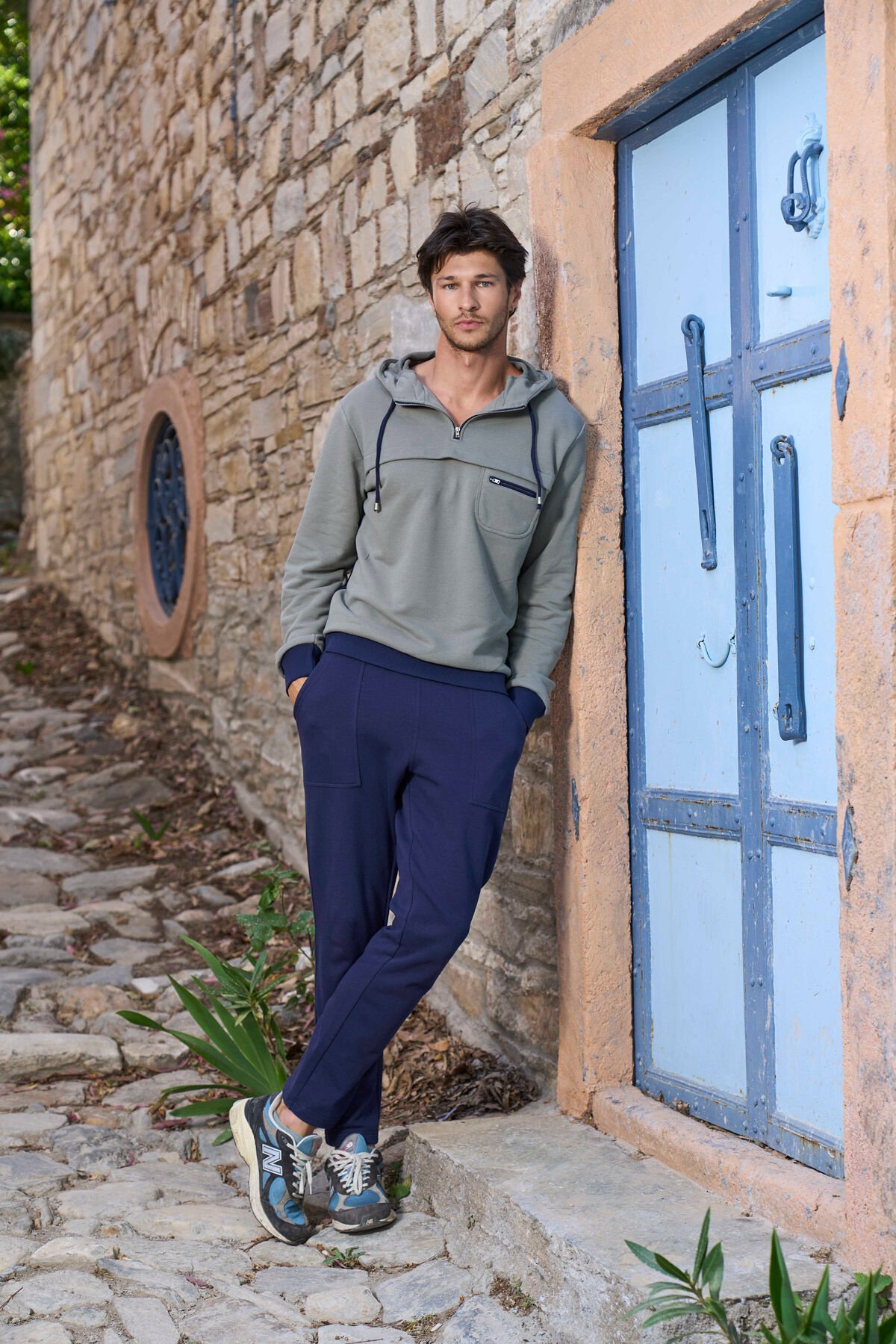 Kapüşonlu Erkek Eşofman Takımı CossybyAqua 26182