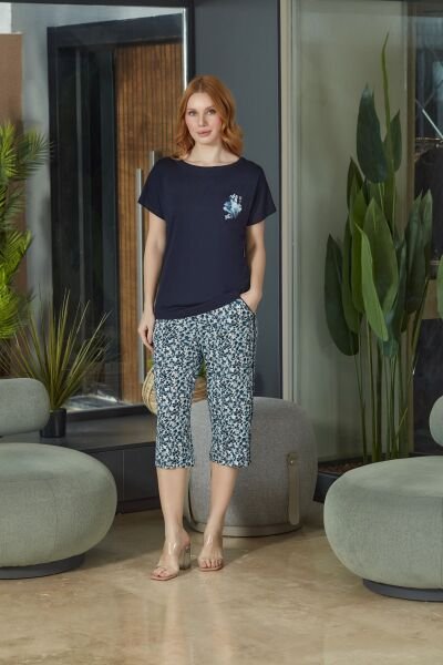 Kısa Kol Pijama Kapri Takım CossybyAqua 26677