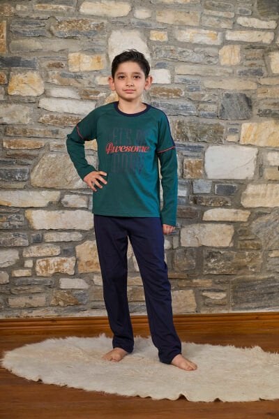 Baskılı Çocuk Pijama Takımı CossybyAqua 26455