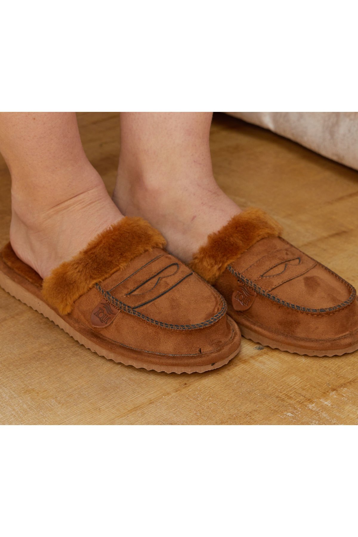Kürklü Ev Terliği Cossybyaqua CBA028 3(39-40) - CAMEL