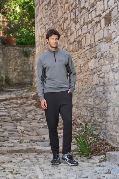 Dik Yaka Fermuar Detay Erkek Spor 2'li Takım CossybyAqua 26192