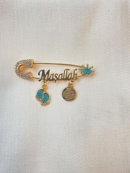 Zirkon Taşlı Çatal İğne Tk662