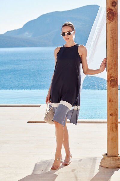 Kolsuz Midi Elbise CossybyAqua 26780