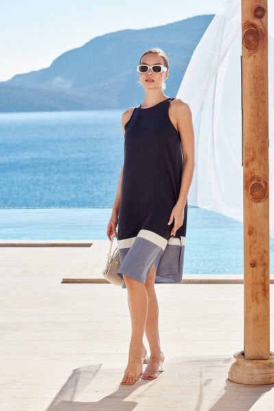 Kolsuz Midi Elbise CossybyAqua 26780