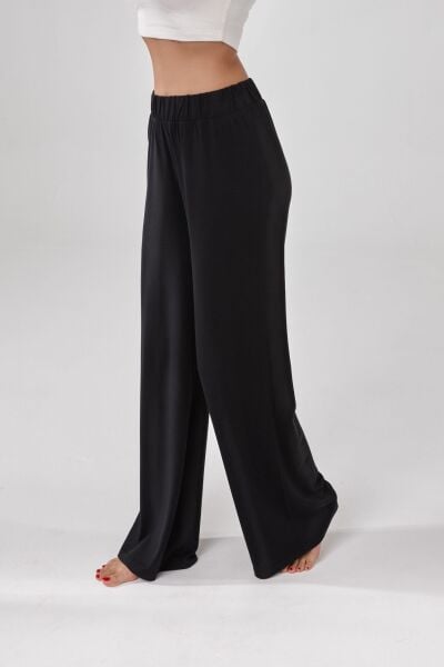 Kadın Beli Lastikli Bol Paça Pantolon 2571 Relactive