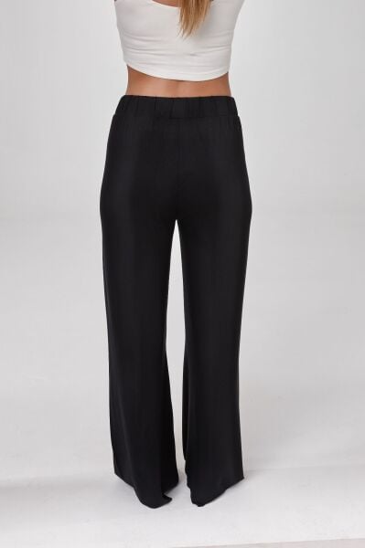 Kadın Beli Lastikli Bol Paça Pantolon 2571 Relactive