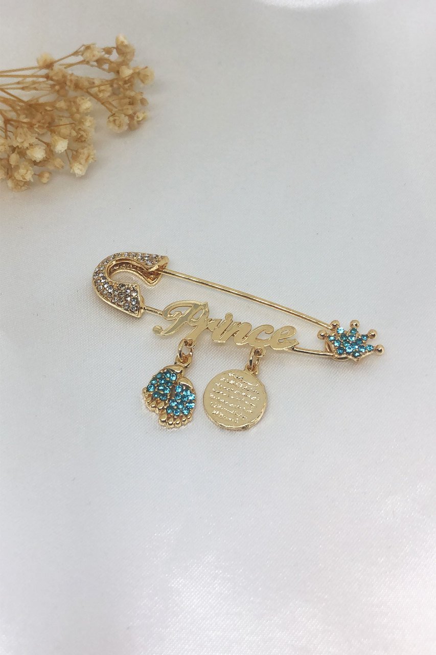 Zirkon Taşlı Prince Çatal İğne