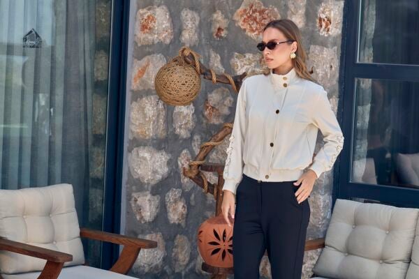Dik Yaka Çıtçıt Detay Spor 2'li Takım CossybyAqua 27307