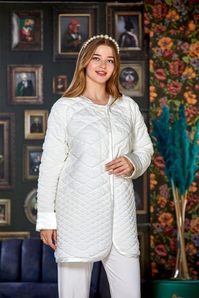 Kapitone Uzun Kol Ceket Cossy By Aqua