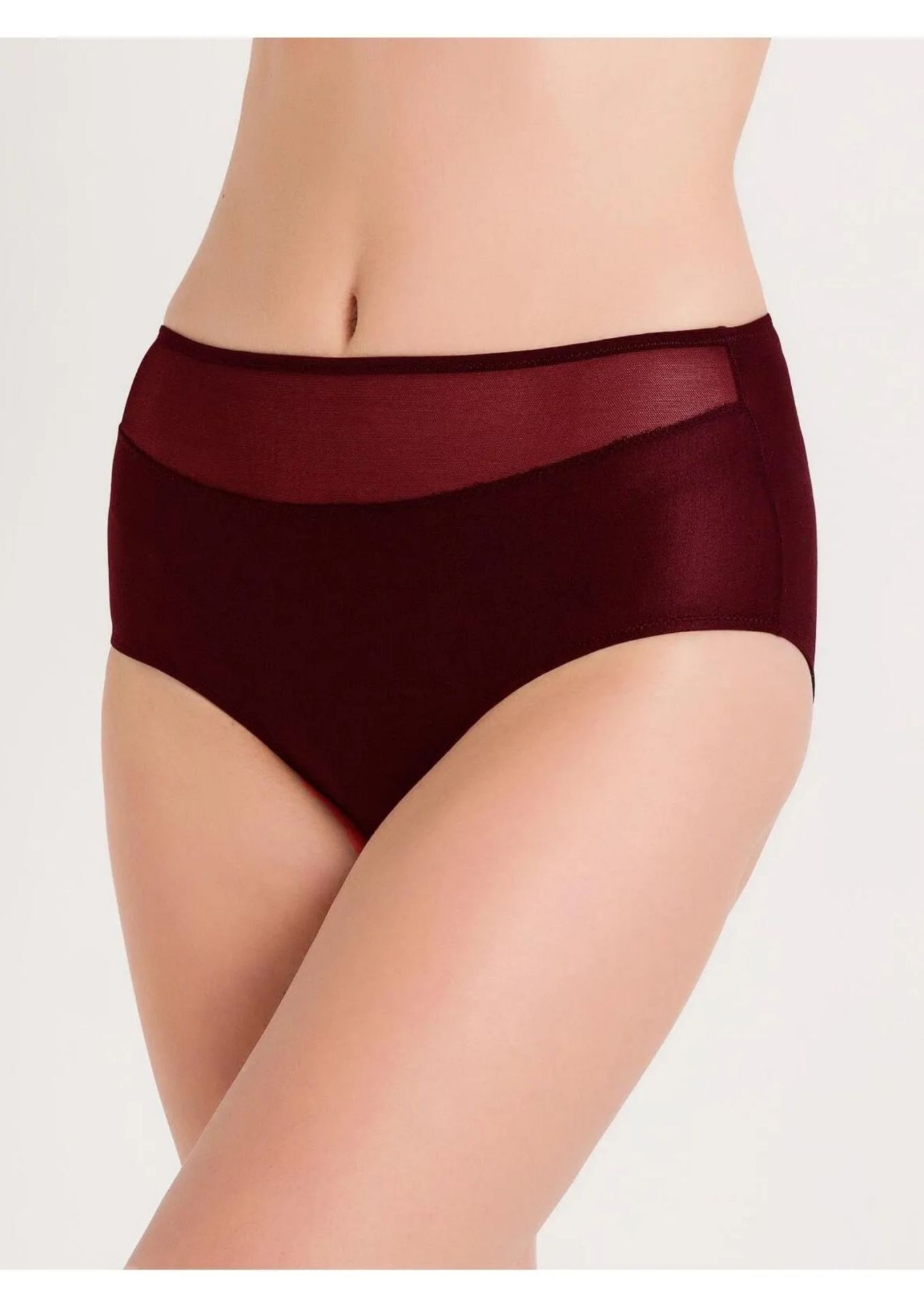 Geniş Kenarlı Yüksek Bel Tüllü Külot Magicform 783