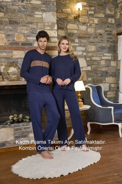 Uzun Kol Erkek Pijama Takımı CossybyAqua 26160