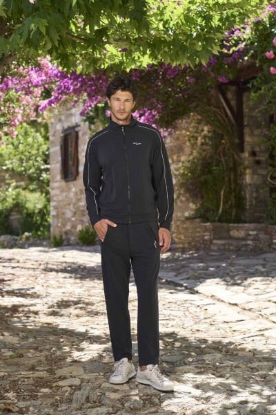 Uzun Kol Dik Yaka Erkek Eşofman Takımı CossybyAqua 26185