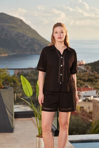 Kısa Kol Gömlek Spor Şort Takım CossybyAqua 26762