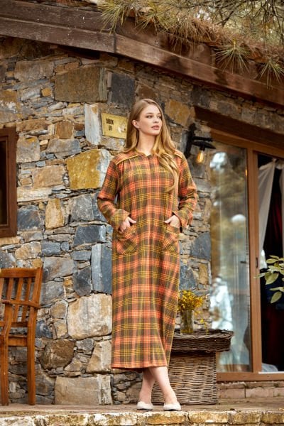 Ekose Desen Elbise Cossy by Aqua 24179