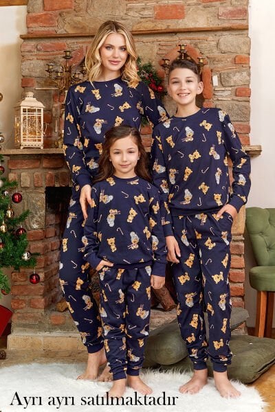 Baskı Detaylı Yeniyıl Pijama Takımı Cossy by Aqua 24046