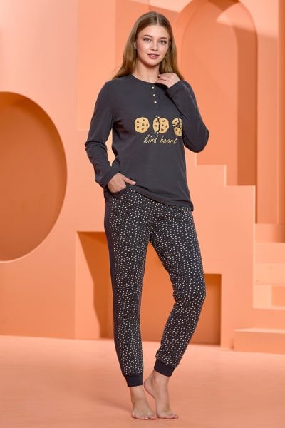 Baskı Detay Pijama Takımı Cossy by Aqua 25011 38