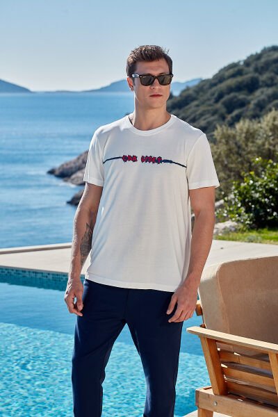 Kısa Kol Baskı Detay Erkek Spor 2'li Takım CossybyAqua 26907