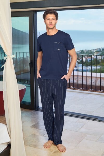 Kısa Kol Erkek Pijama Takımı CossybyAqua 25912