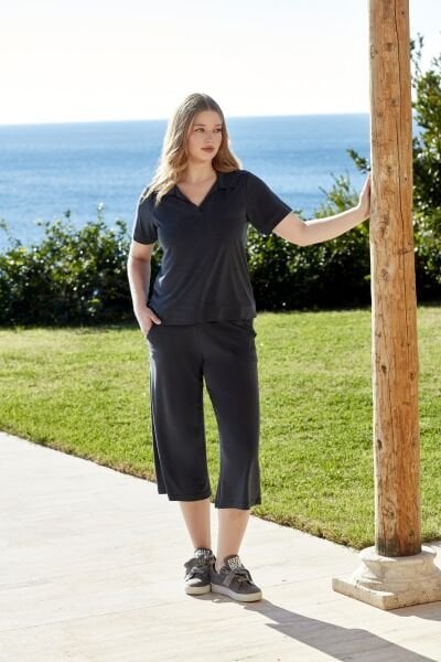 Yaka Detay V Yaka Spor Kapri Takım CossybyAqua 26561